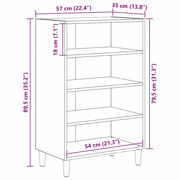 Sideboard Artisan Eiche 57x35x89,5 cm