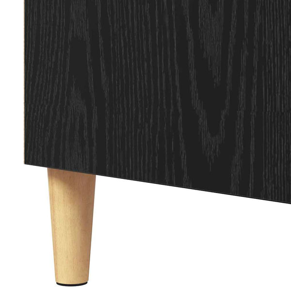 Schwarzes Sideboard in Eichen-Optik
