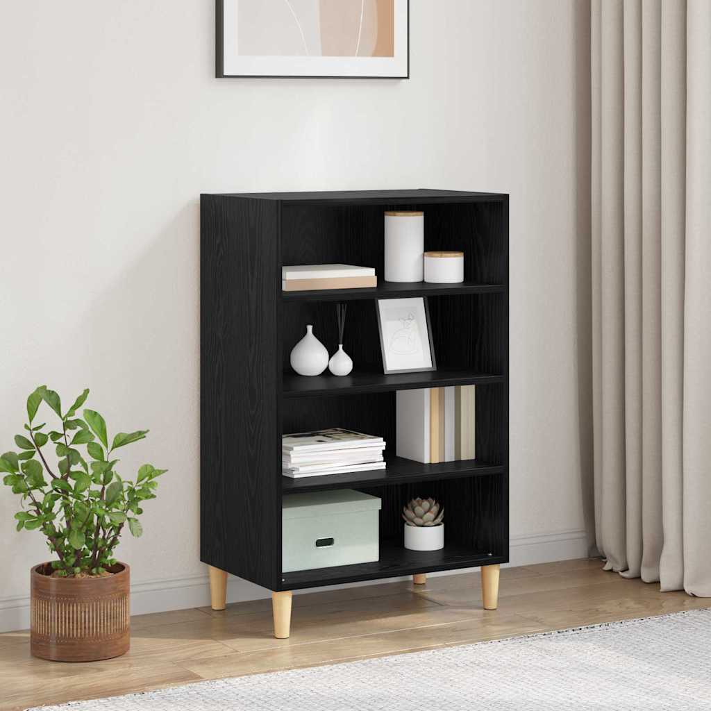 Schwarzes Sideboard in Eichen-Optik