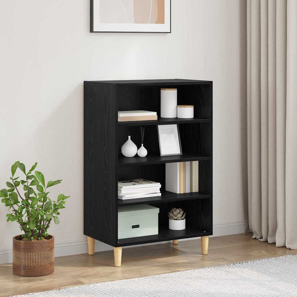 Schwarzes Sideboard in Eichen-Optik