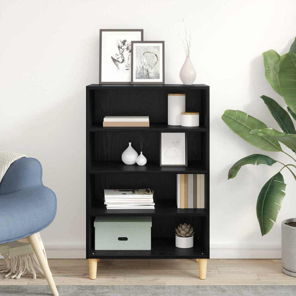 Schwarzes Sideboard in Eichen-Optik