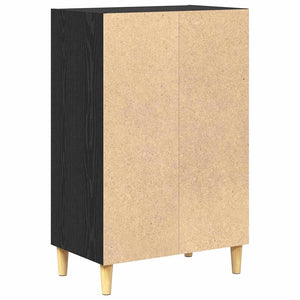 Schwarzes Sideboard in Eichen-Optik