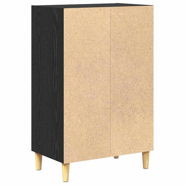 Schwarzes Sideboard in Eichen-Optik