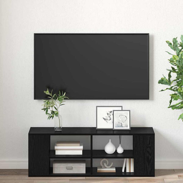 TV-Schrankset Schwarz Eiche Optik, 102 cm