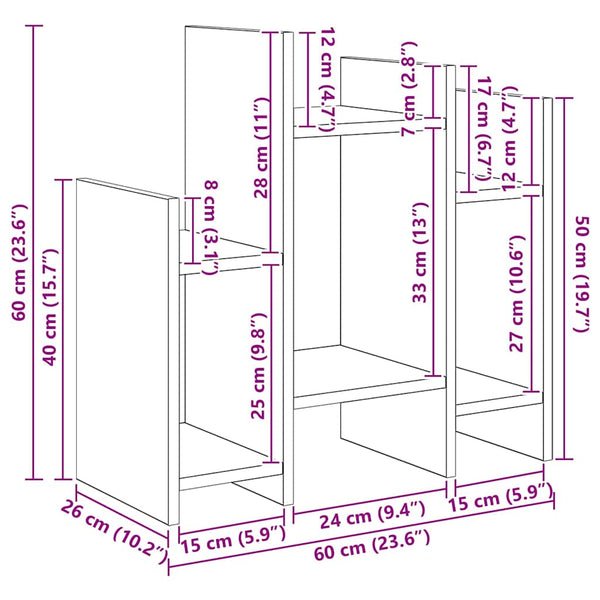 Artisan Eiche Seitenschrank 60x60 cm