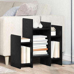 Schwarzer Seitenschrank Eichenoptik 60cm