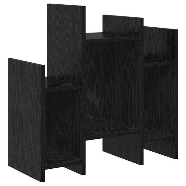 Schwarzer Seitenschrank Eichenoptik 60cm