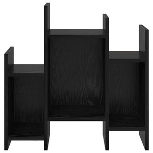 Schwarzer Seitenschrank Eichenoptik 60cm