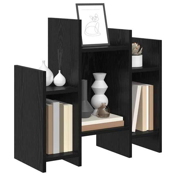 Schwarzer Seitenschrank Eichenoptik 60cm