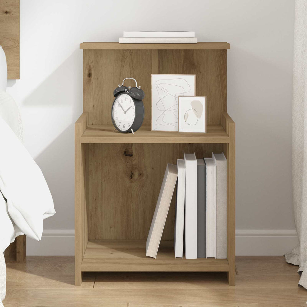 vidaXL Bedside Cabinet Artisan Oak 40x35x60 cm Engineered Wood