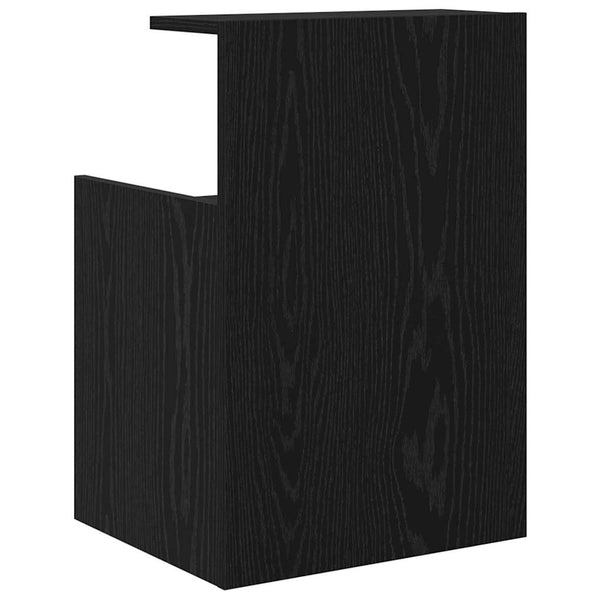 Nachttisch Schwarz Eichenoptik 40x35x60cm