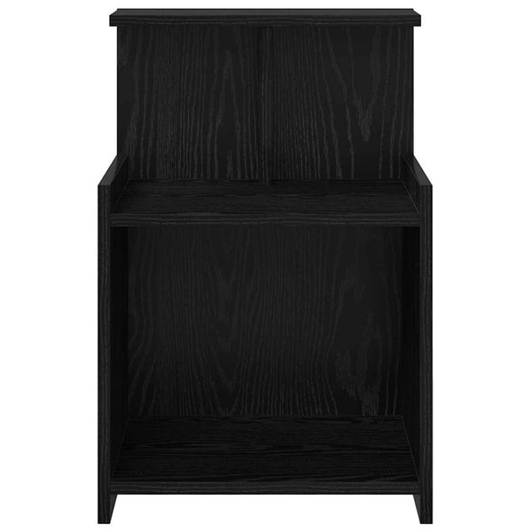 Nachttisch Schwarz Eichenoptik 40x35x60cm