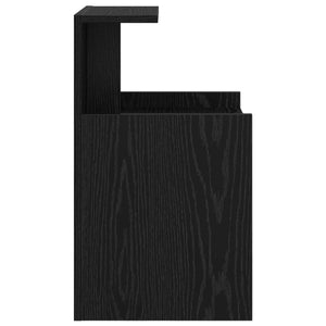 Nachttisch Schwarz Eichenoptik 40x35x60cm