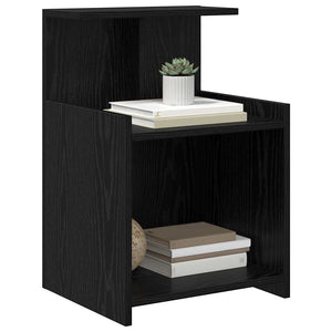 vidaXL Nightstands 2 pcs Black Oak Look 40 x 35 x 60 cm