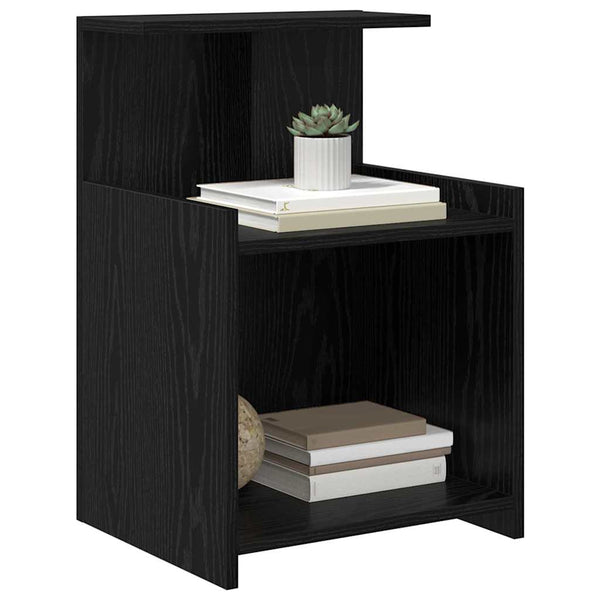 vidaXL Nightstands 2 pcs Black Oak Look 40 x 35 x 60 cm