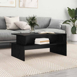 Schwarzer Couchtisch Eichenoptik