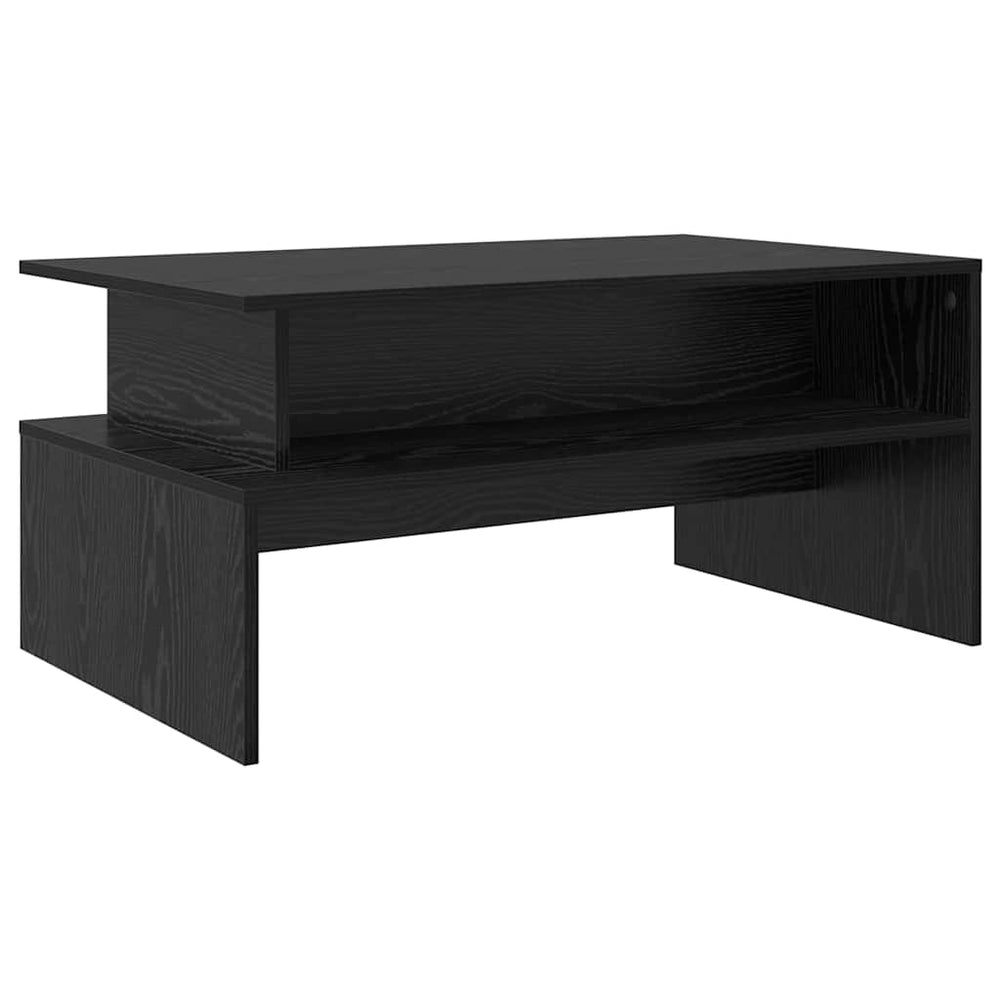 Schwarzer Couchtisch Eichenoptik