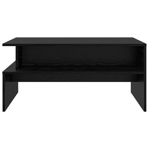 Schwarzer Couchtisch Eichenoptik