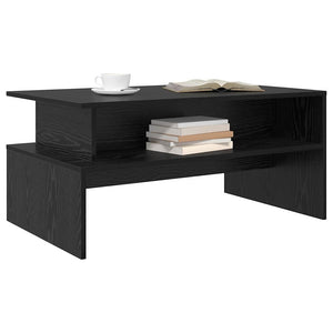 Schwarzer Couchtisch Eichenoptik