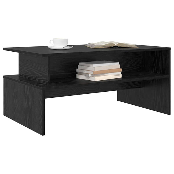 Schwarzer Couchtisch Eichenoptik
