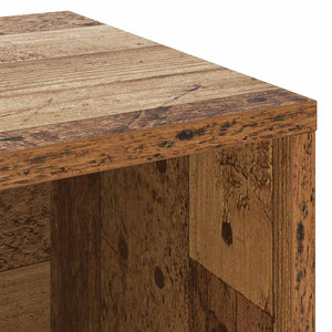 vidaXL Banc à chaussures avec étagère en bois de récupération 103 x 30 x 54,5 cm Bois d'ingénierie