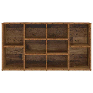 vidaXL Banc à chaussures avec étagère en bois de récupération 103 x 30 x 54,5 cm Bois d'ingénierie