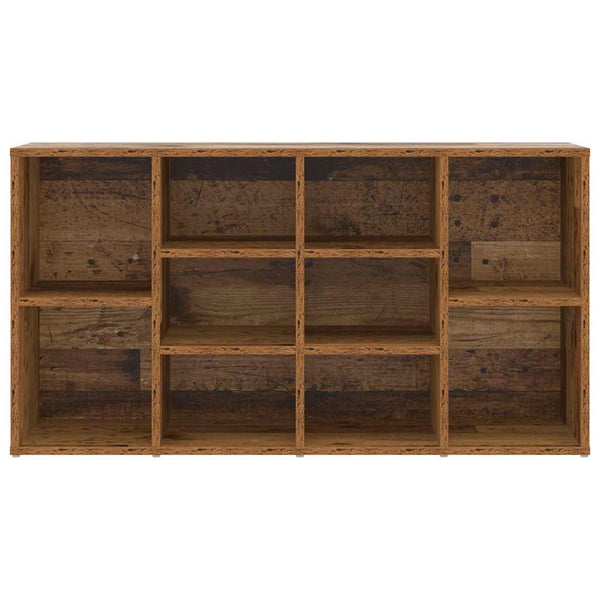 vidaXL Banc à chaussures avec étagère en bois de récupération 103 x 30 x 54,5 cm Bois d'ingénierie