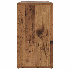 vidaXL Banc à chaussures avec étagère en bois de récupération 103 x 30 x 54,5 cm Bois d'ingénierie