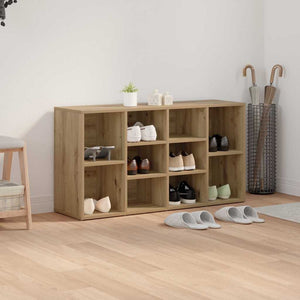 Banc à chaussures vidaXL chêne artisan 103 x 30 x 54,5 cm en bois d'ingénierie