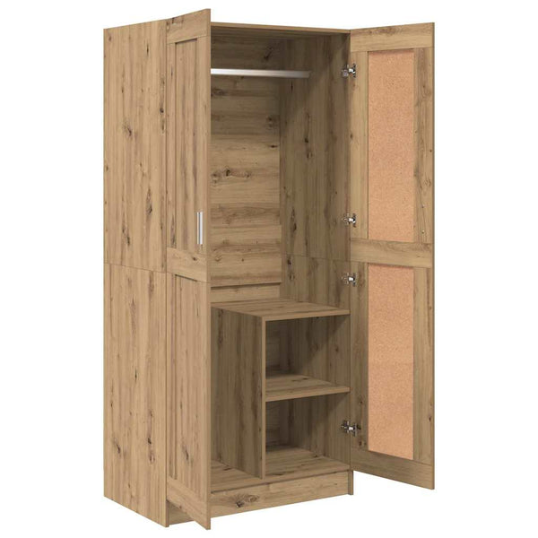 Kleiderschrank Eiche 82,5x51,5x180 cm