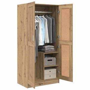 Kleiderschrank Eiche 82,5x51,5x180 cm