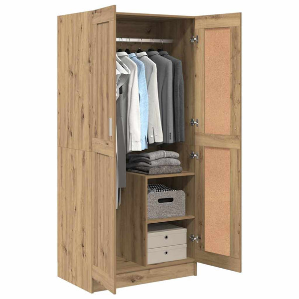 Kleiderschrank Eiche 82,5x51,5x180 cm
