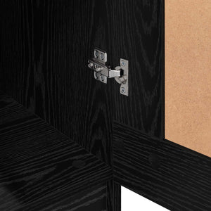 Kleiderschrank Schwarz Eichenoptik 180cm