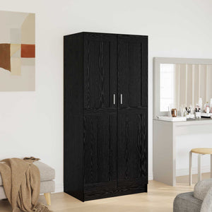 Kleiderschrank Schwarz Eichenoptik 180cm