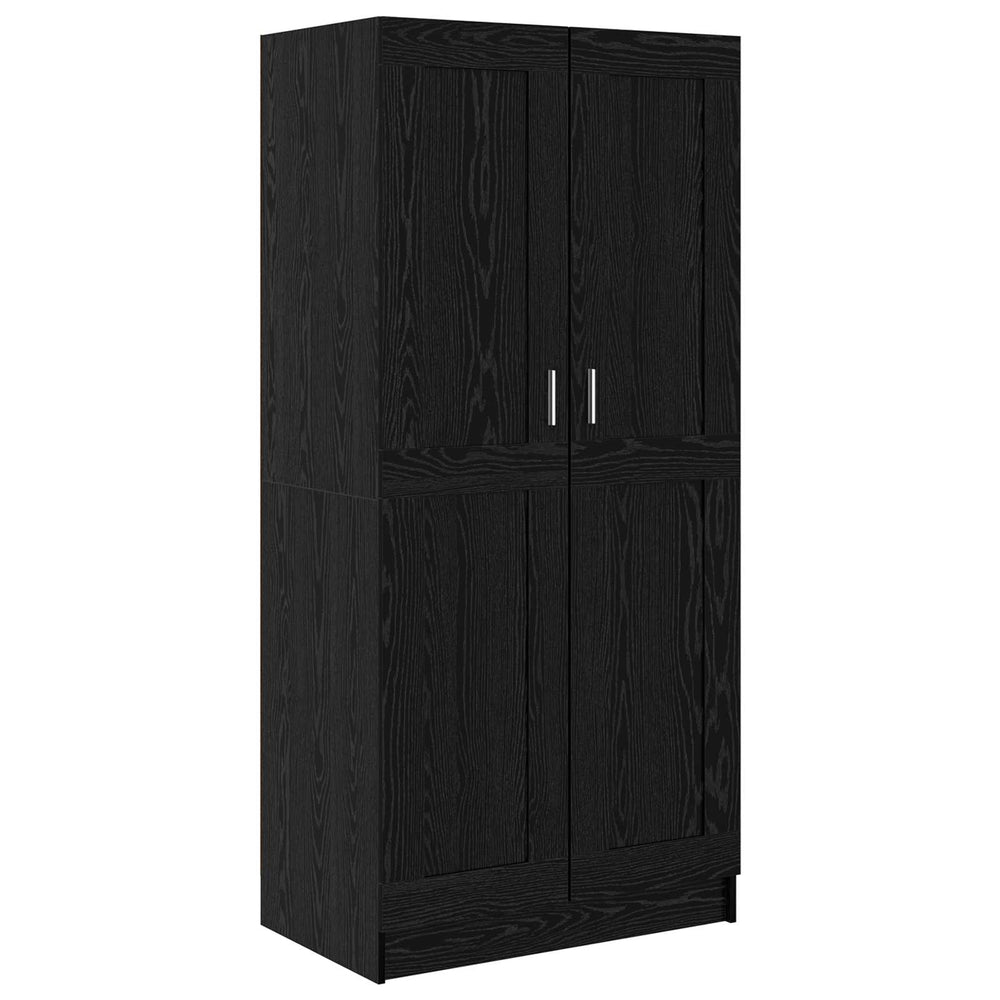 Kleiderschrank Schwarz Eichenoptik 180cm