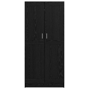 Kleiderschrank Schwarz Eichenoptik 180cm