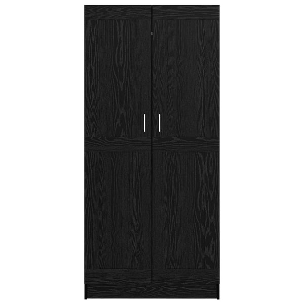 Kleiderschrank Schwarz Eichenoptik 180cm