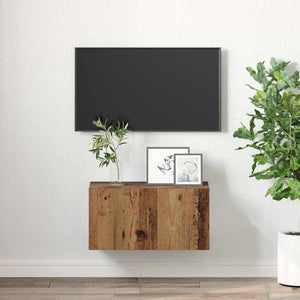 Wandmontiertes TV-Schrankset Braun