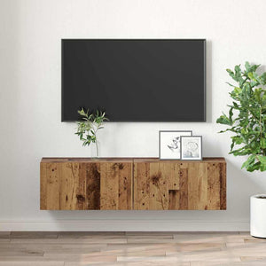 vidaXL Meuble TV, 2 pcs, multicolore, 60 x 30 x 30 cm, bois d'ingénierie