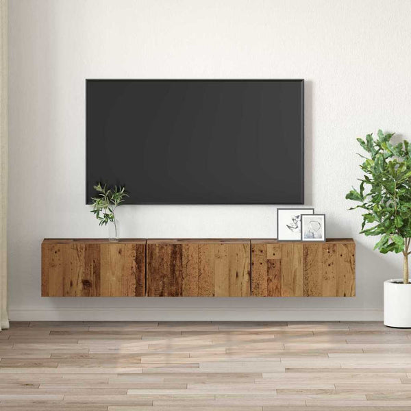 TV-Schrank Set Braun, 3-teilig