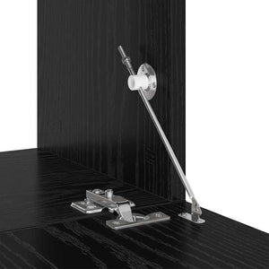 TV-Schrankset Schwarz, Wandmontage