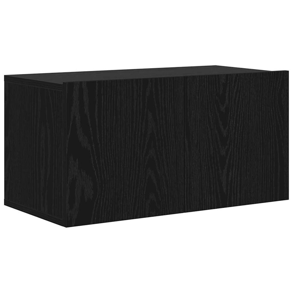 TV-Schrankset Schwarz, Wandmontage