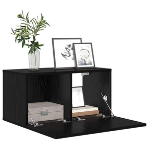 TV-Schrankset Schwarz, Wandmontage