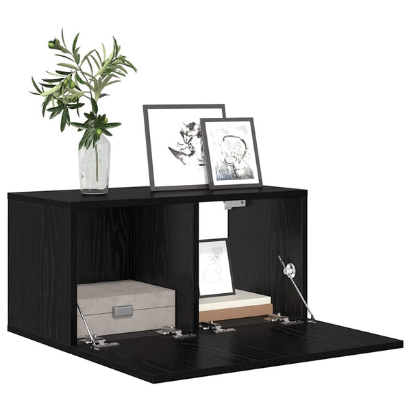 TV-Schrankset Schwarz, Wandmontage