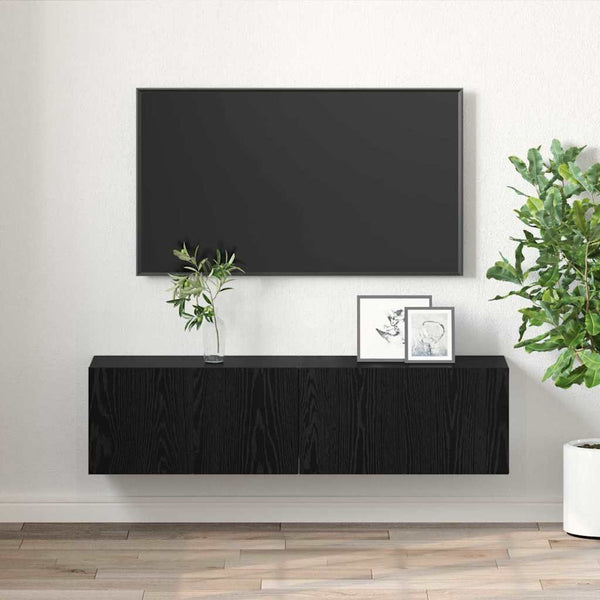 TV-Schrank Set Schwarz 60x30 cm