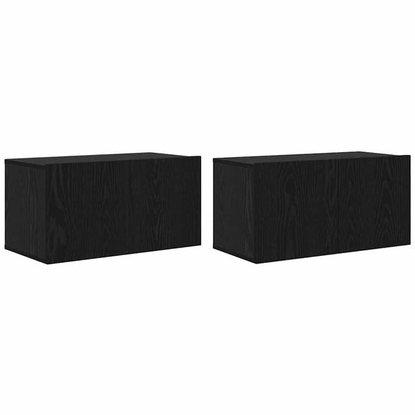 TV-Schrank Set Schwarz 60x30 cm