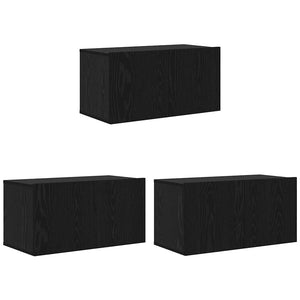TV-Schrank Set Schwarz, 3-teilig
