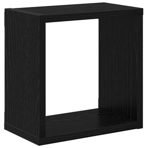 Wandregale Schwarz Eichen-Optik 2er Set