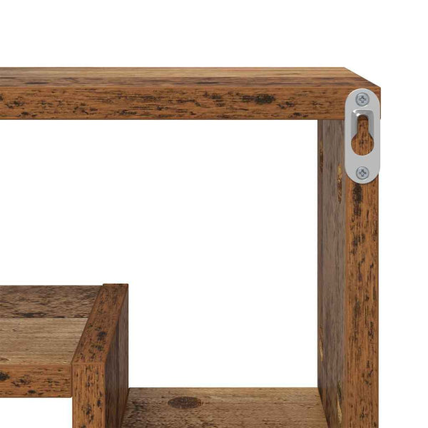 Wandregal Altholz mit Regal 82x15x51 cm