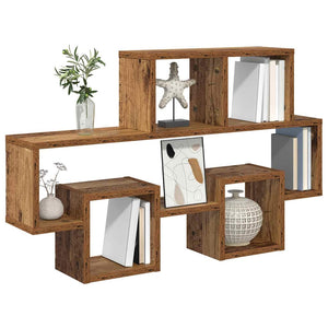 Wandregal Altholz mit Regal 82x15x51 cm